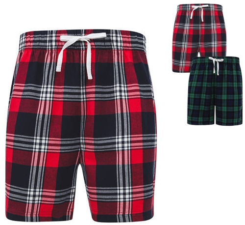 SFM82 SF Men Men´s Tartan Lounge Shorts - Loungehosen