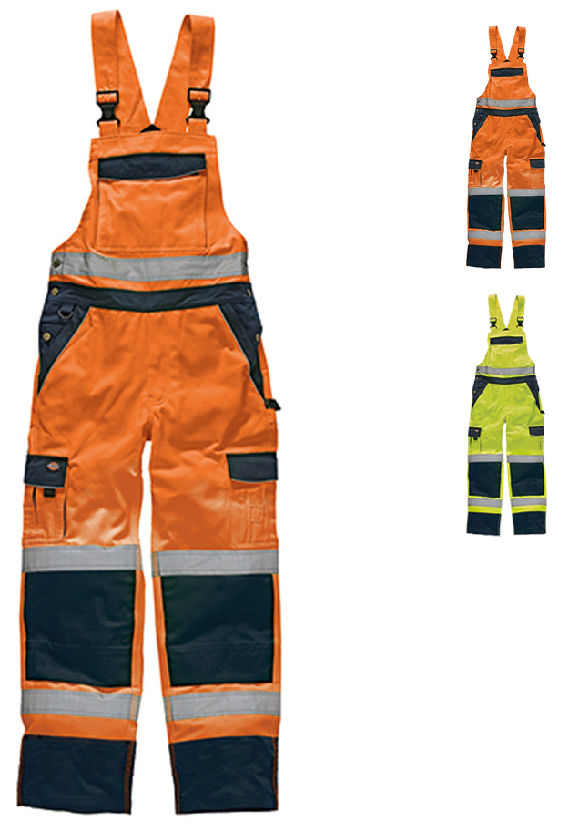 DK30045 Dickies Industry Warnschutz Latzhose EN20471 - Modische Arbeitslatzhosen