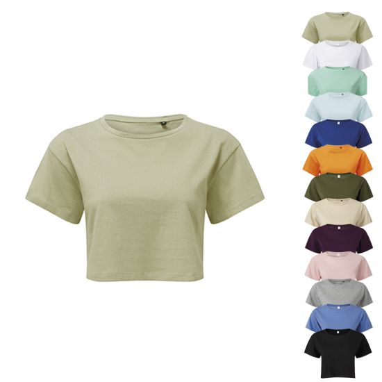 TR019 TriDri Damen bauchfreies kurzes Top