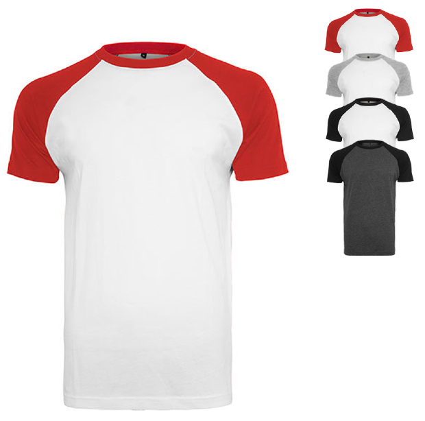 Build Your Brand Raglan Kontrast T-Shirt kurzarm