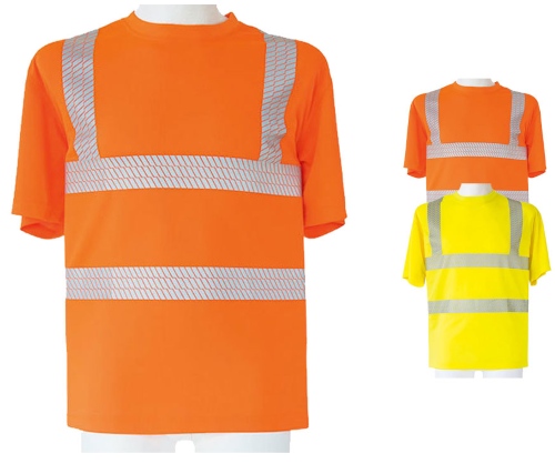 KX072 Korntex Hi-Viz Broken Reflective T-Shirt EN ISO 20471