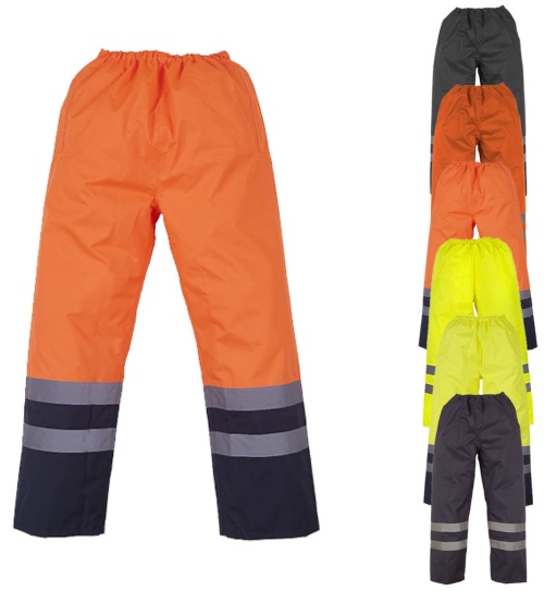 YK461 YOKO Hi-Vis Waterproof Over-Trousers