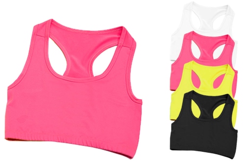 JC017 Just Cool Girlie Cool Sports Crop Top