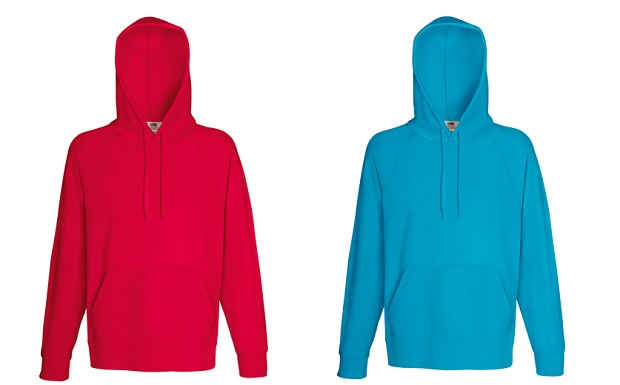 Fruit of the Loom Lightweight Hooded Sweat Shirt