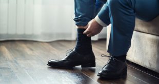 Business-Mann-Schuhe-Socken