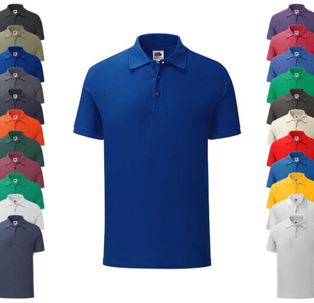 F512 Fruit of the Loom Iconic Poloshirt kurzarm