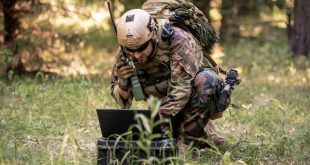 US-Soldat-in-Camouflage-Uniform