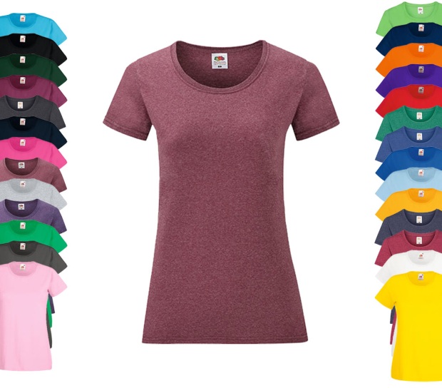 Fruit of the Loom T-shirt für Damen Valueweight T