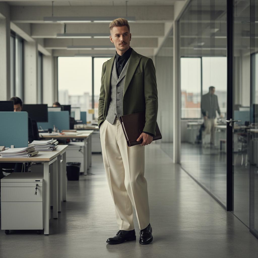 Schwarzes Hemd im Business Casual Look kombinieren