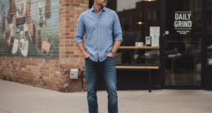 Herren-Jeanshemd kombinieren