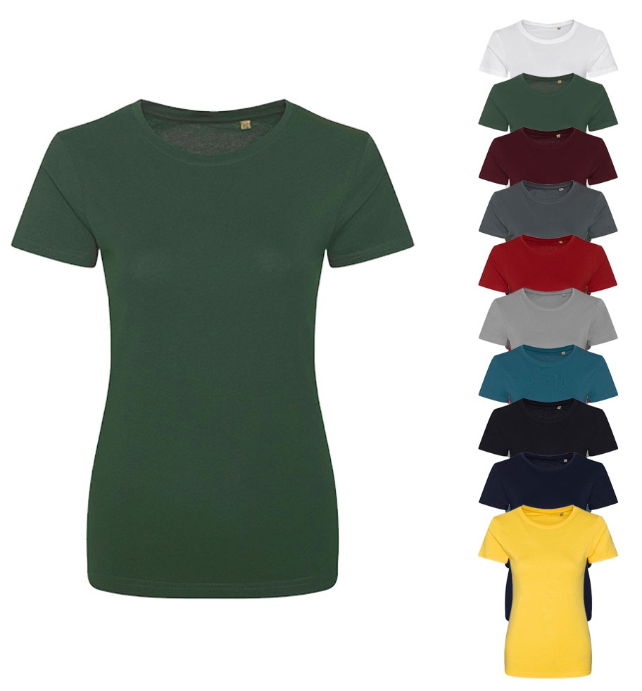 Z108F Russell Damen AUTHENTIC PURE ORGANIC T-Shirt kurzarm | 100% gekämmte ringgesponnene Bio-Baumwolle