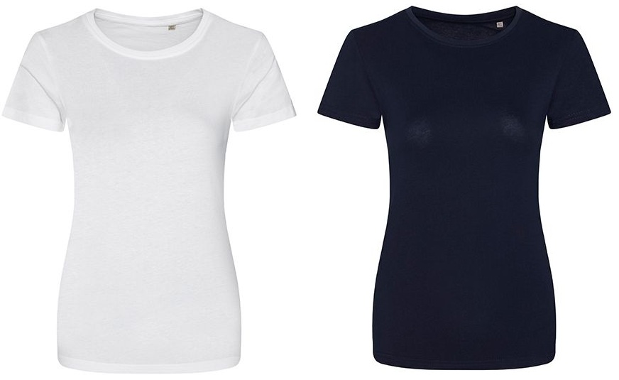 EA001F Ecologie Cascades Damen T-Shirt Kurzarm | 100 % Bio-Baumwolle
