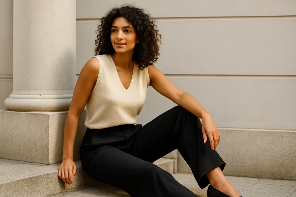 Frau Figurtyp A, elegant