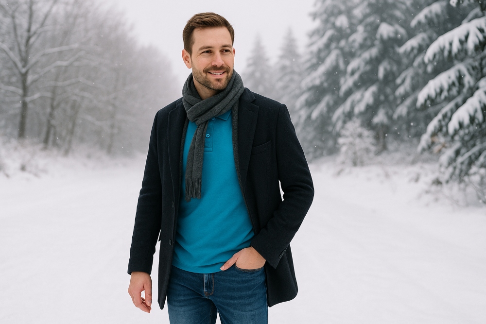 Poloshirts im Winter kombinieren