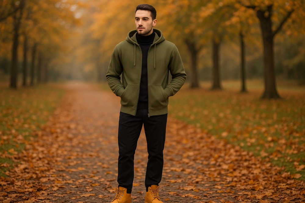 Fruit of the Loom Kapuzenjacke mit Reißverschluss