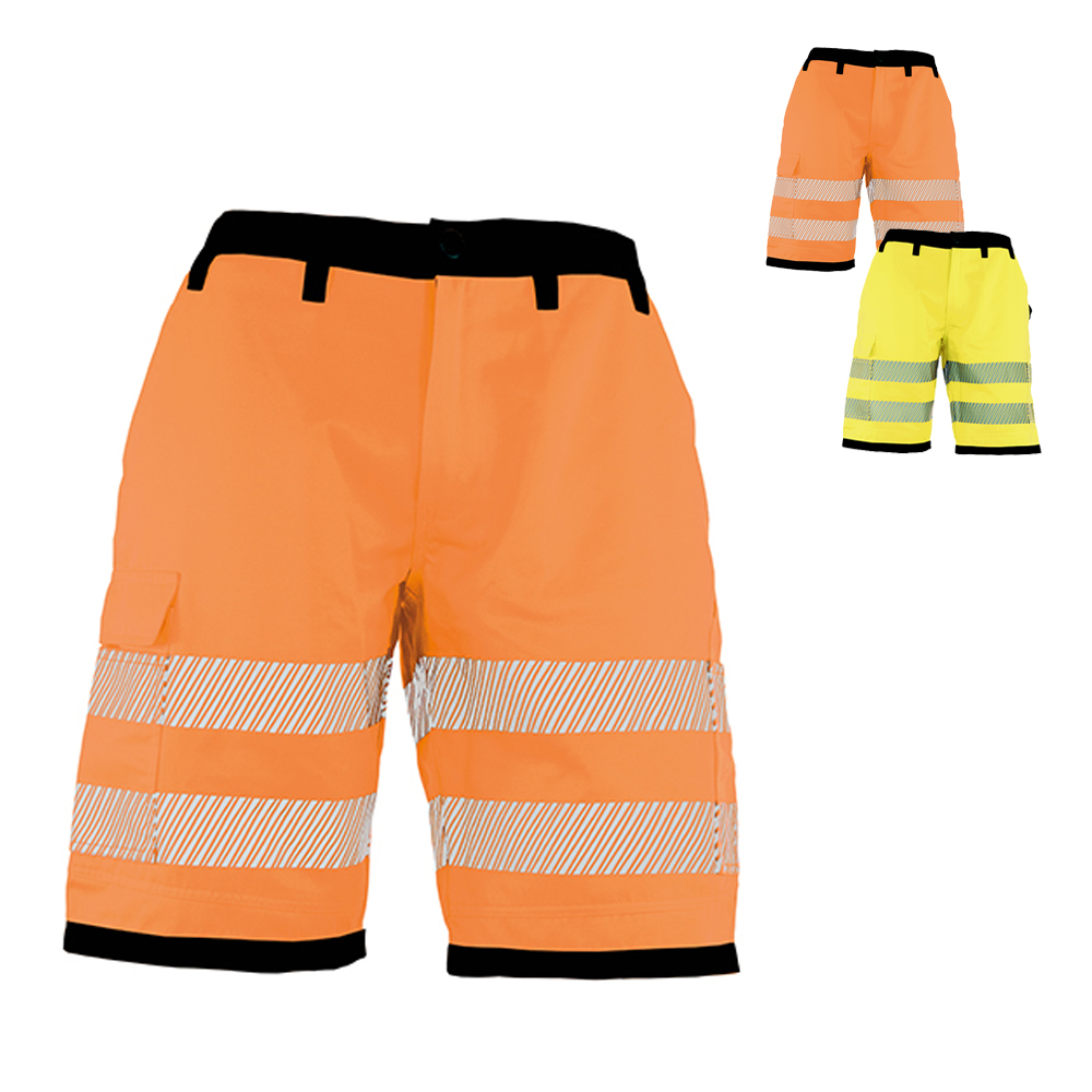 KX1006 Korntex EOS Hi-Vis Arbeitskleidung kure Hosen mit bedruckbaren Flächen