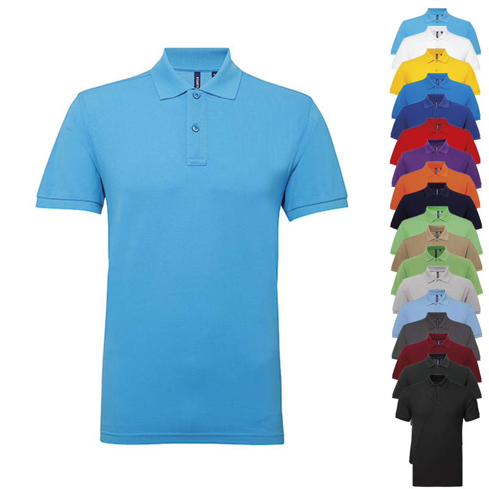 AQ015 Asquith & Fox Herren Mischgewebe Polo Poloshirt