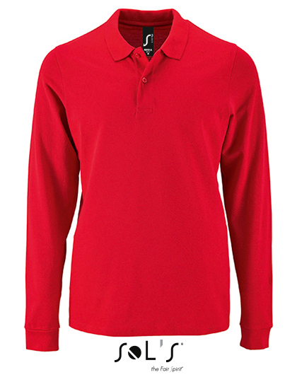 L02087 SOL´S Herren Langarm Piqué Polo Hemd Perfect