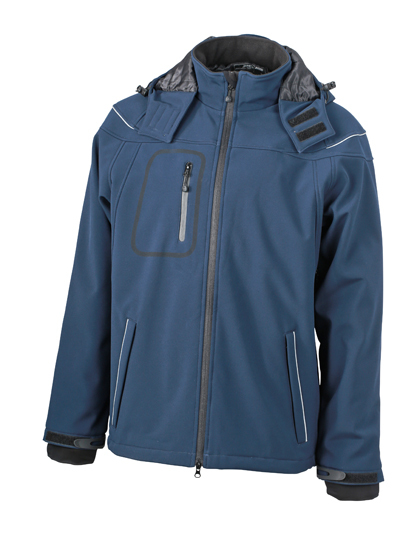 JN1000 James+Nicholson Herren Winter Softshelljacke