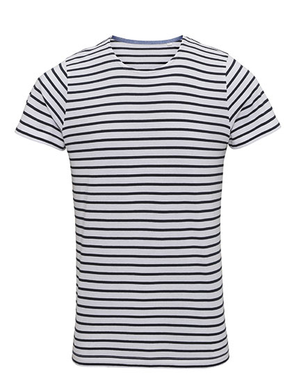 AQ072 Asquith & Fox Herren Matrosen Shirt T-Shirt gesreift kurzarm