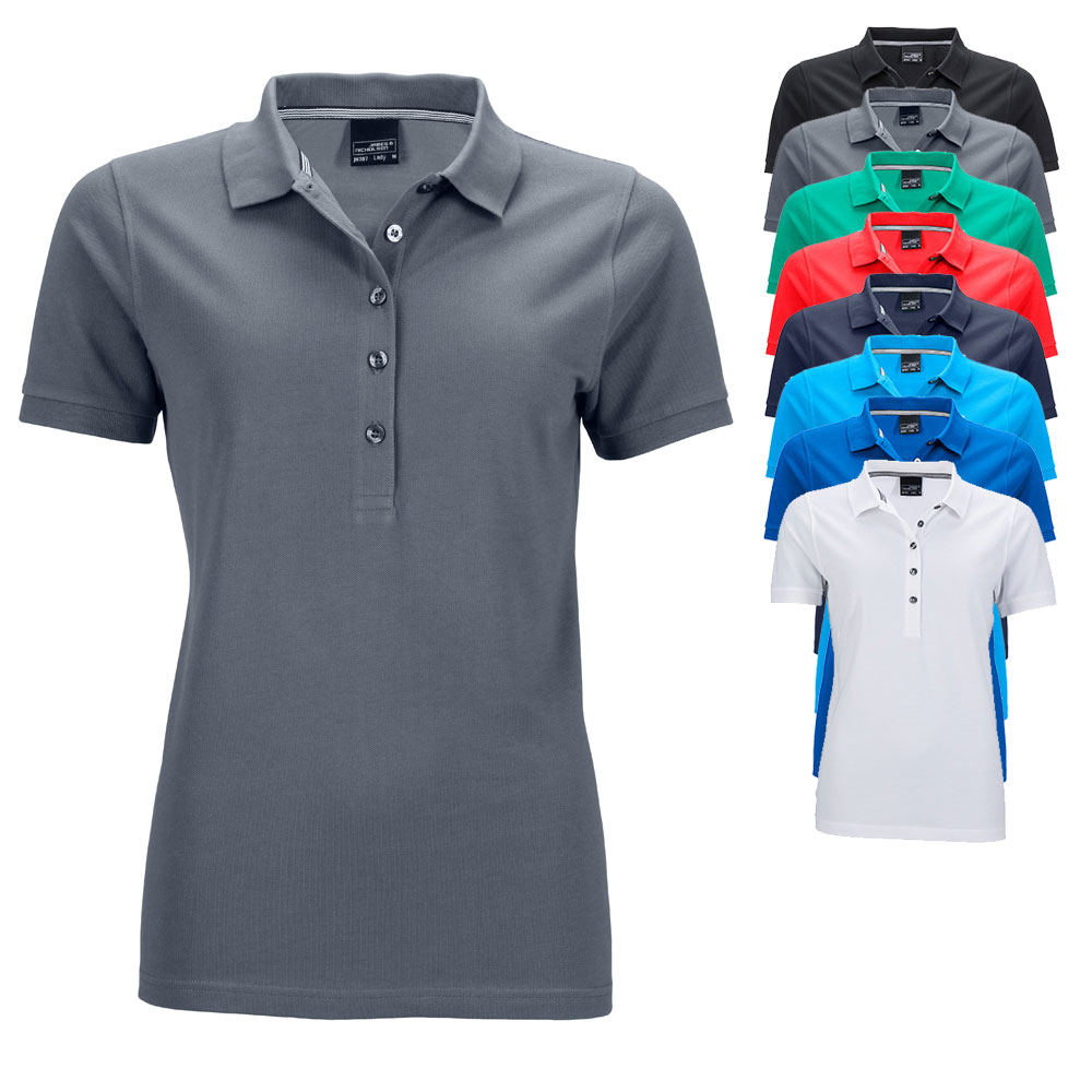 JN707 James+Nicholson Damen PIMA Polo