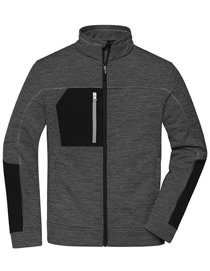 JN1818 James+Nicholson Herren Struktur Fleece Jacke