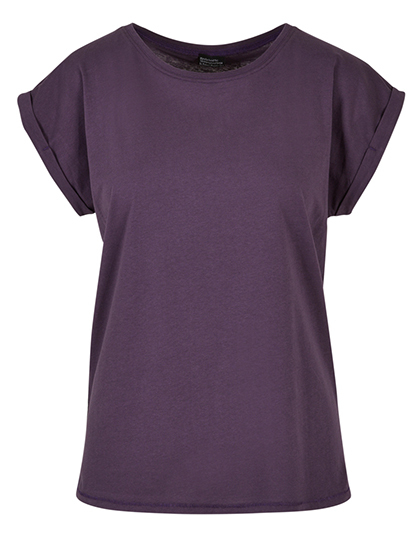 BY021 Build Your Brand Damen T-Shirt mit verlängerten Schultern