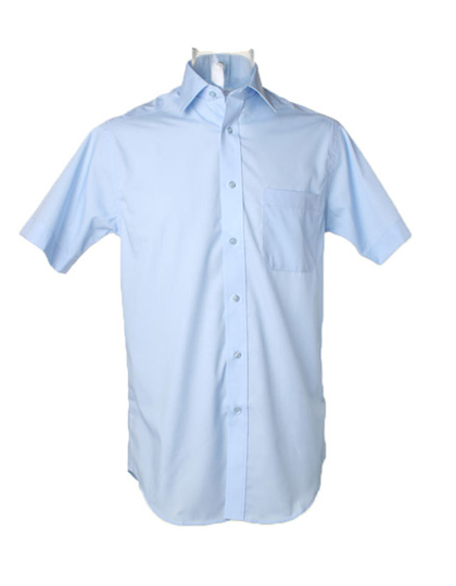 K115 Kustom Kit Herren Hemd Kurzarm Poplin Shirt