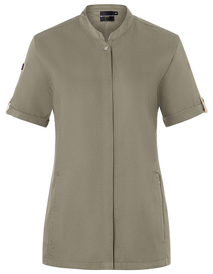 KY135 Karlowsky Damenkochjacke Green-Generation Kurzarm
