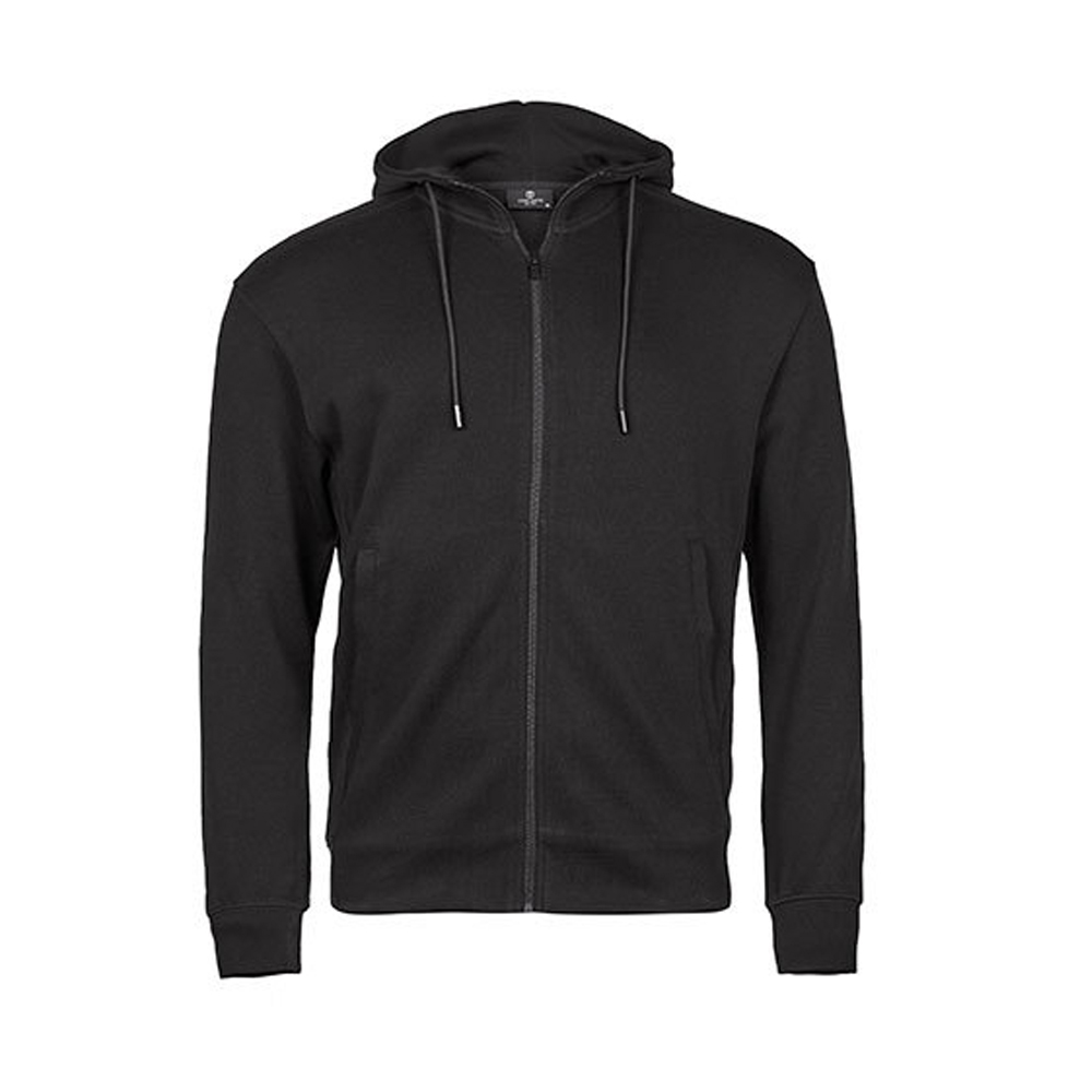 TJ5508 Tee Jays gerippter Interlock Kapuzen Sweatjacke