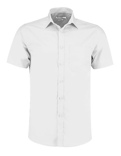 K141 Kustom Kit Hemd Kurzarm Poplin Shirt