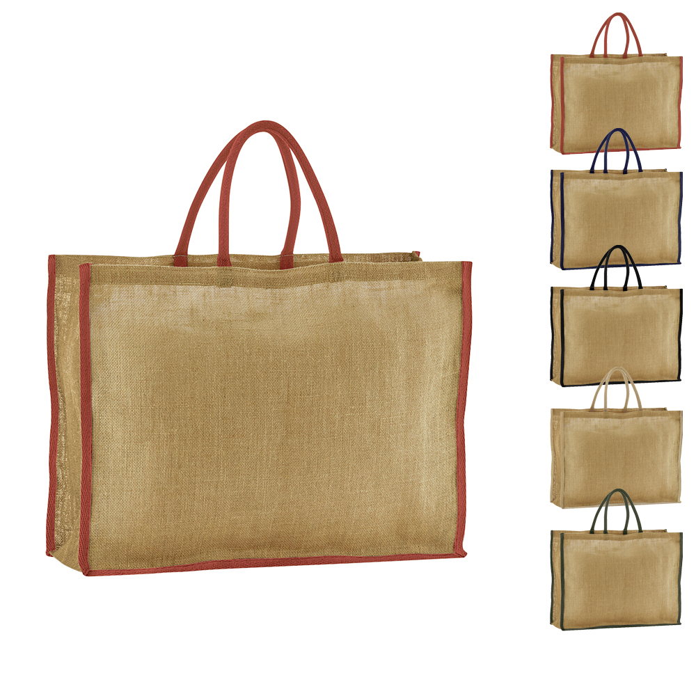 WM475 Westford Mill natürlich gestärkte Jute Einkaufstasche