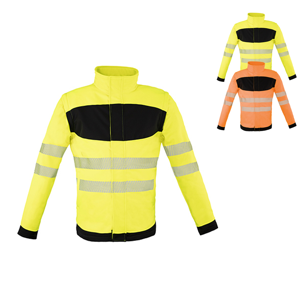 KX1003 Korntex EOS Hi-Vis Arbeitskleidung Softshelljacke mit großer Druckfläche auf der Brust
