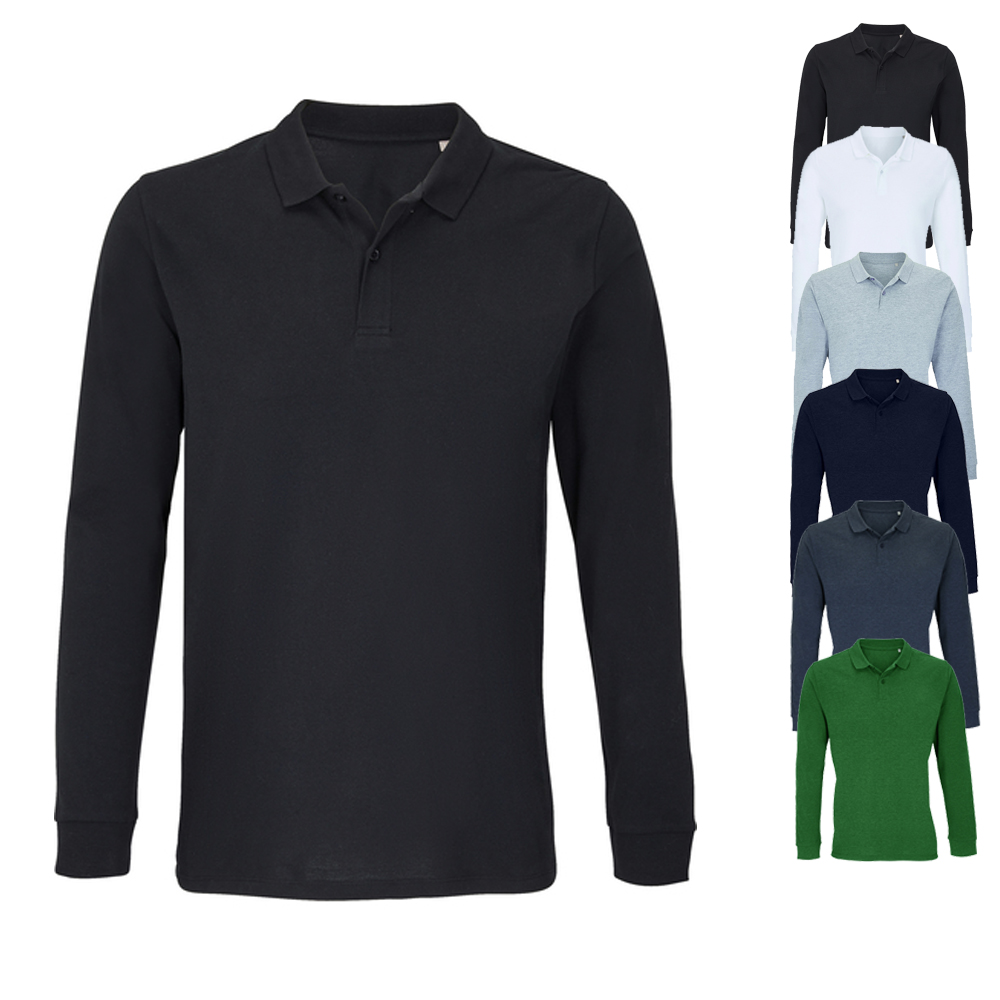 L04241 SOLS Unisex Polo Shirt langarm Planet