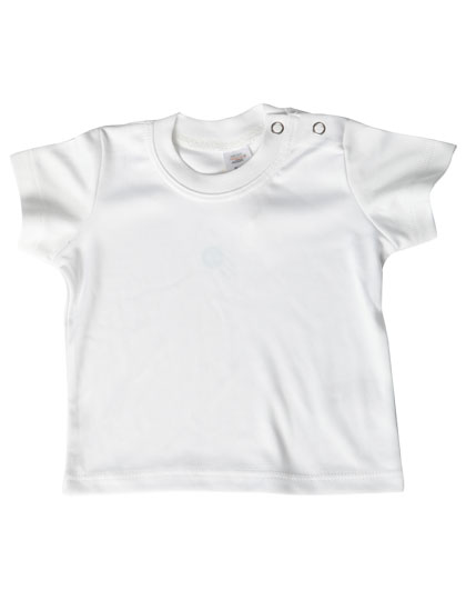X803 Link Kids Wear Kurzärmeliges Baby-T-Shirt mit Druckknopfverschluss an der Schulter