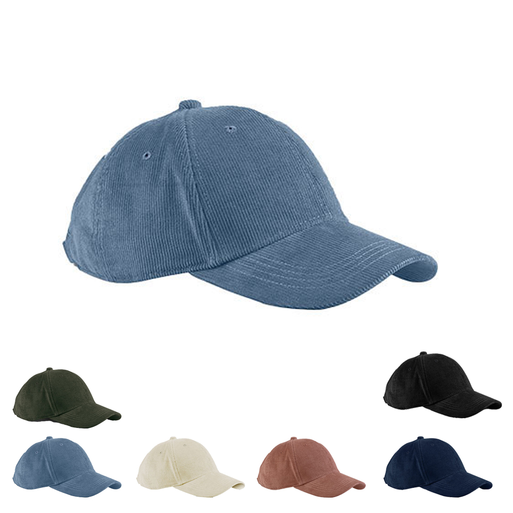 CB680 Beechfield EarthAware® Cord Baseball Kappe Bio-Baumwolle