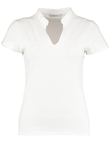 K770 Kustom Kit Damen Bluse mit Stehkragen