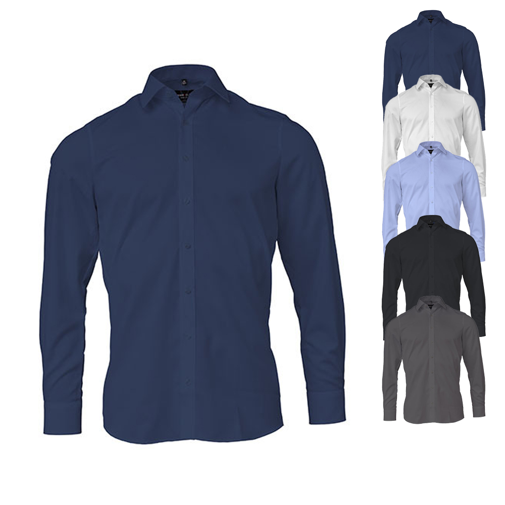 MV679964 Marvelis Herren Hemd Body Fit langarm