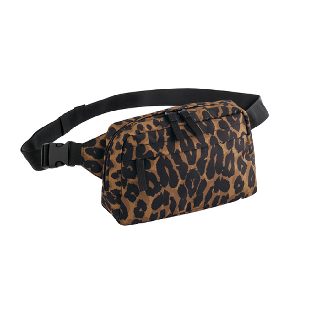 BG197 BagBase Umhängetasche mit Leopardenmuster