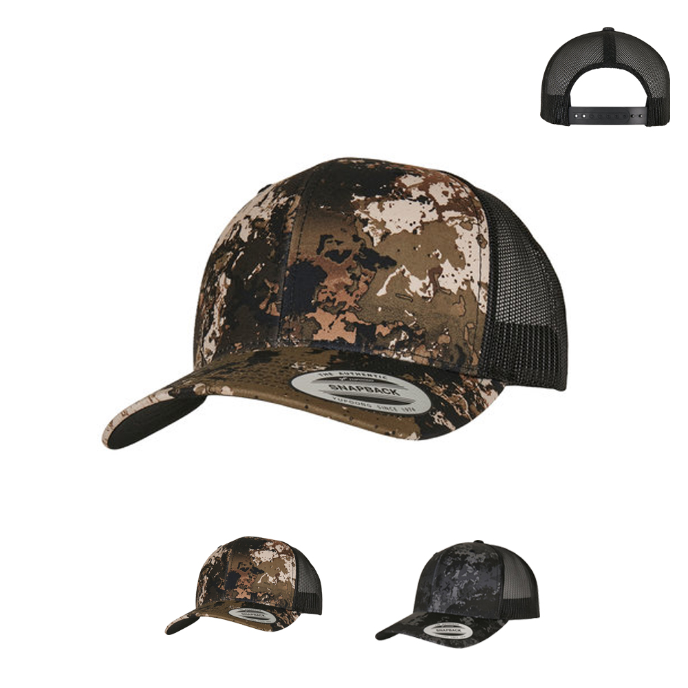 FX6606VC FLEXFIT YP Classics® Veil Camo™ Muster Retro Trucker Kappe
