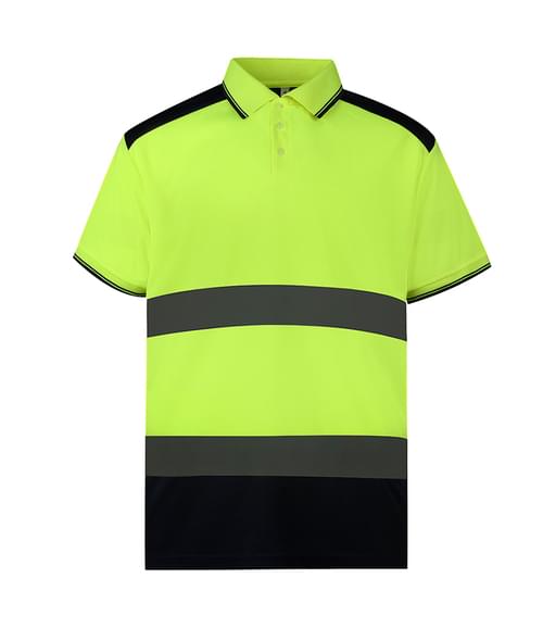 YK220 YOKO Hi-Vis hochsichtbares zweifarbiges Poloshirt