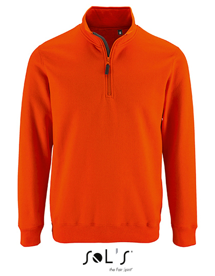 L02088 SOL´S Herren Sweatshirt mit hohem Kragen und ReißverschlussStan