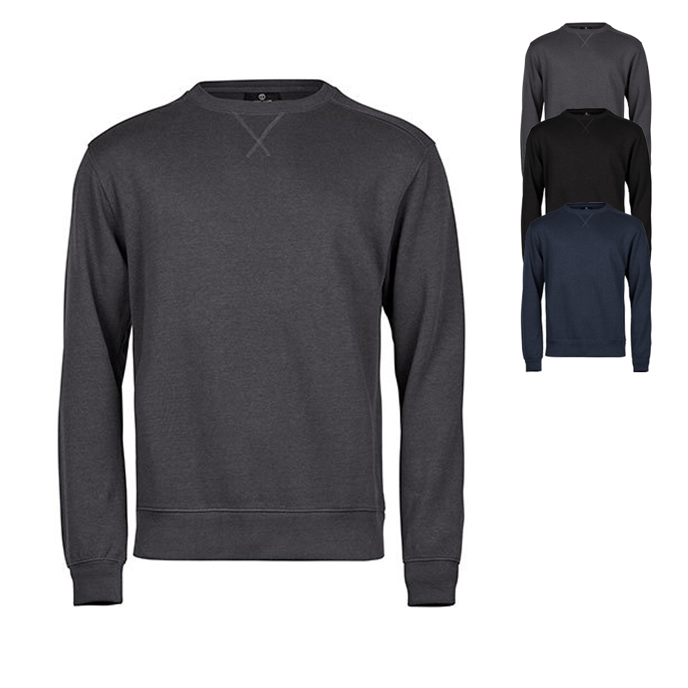 TJ5504 Tee Jays gerippter Interlock Rundhals Sweatshirt