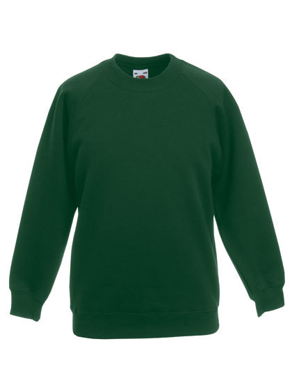 F304NK Fruit of the Loom Kinder Sweatshirt Pullover Raglan