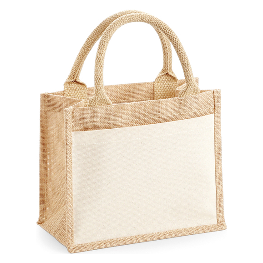 WM425 Westford Mill Jutetasche Einkaufstasche