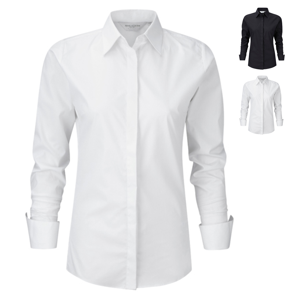 Z960F Russell Collection ULTIMATE STRETCH Bluse Langarm Damen
