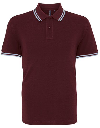 AQ011 Asquith & Fox Herren klassisches Polo Polohirt Kontraststreifen