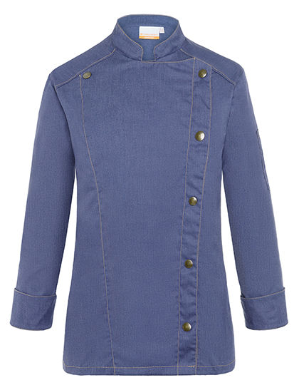 KY053 Karlowsky Damen Kochjacke Jeans-Style
