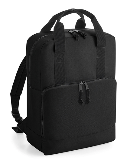 BG287 BagBase Recycelter Doppelgriff Kühltasche integriert Rucksack