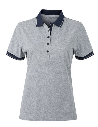 JN705 James+Nicholson Damen HEATHER Polo kurzarm